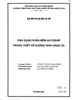 Ứng dụng phần mềm AUTOSHIP trong thiết kế đường hình dáng 3D