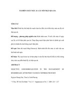 Tai biến chảy máu au lấy sỏi thận qua da