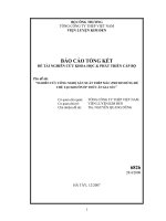 Nghiên cứu công nghệ SX thép mác Z50CD15 dùng để chế tạo khuôn ép thức ăn gia súc