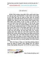 Chiến lược sản phẩm cho khách hàng công nghiệp tại Công ty Nhựa cao cấp Hàng Không.doc