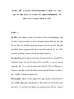 Đánh giá tác dụng giảm nồng độ các hợp chất lưu huỳnh bay hơi của thuốc súc miện Listerine và thuốc súc miệng Proginvex