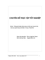 Những giải pháp nhằm nâng cao hiệu quả công tác thu mua tạo nguồn hàng xuất khẩu ở Công ty Thanh Hà