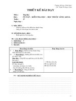 Giáo án Tập đọc - Lớp 2 - Ôn tập kiểm tra - Tiết 8