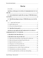 tổ chức kiểm tóan của công ty TNHH kiểm toán tư vấn Thủ Đô