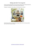 Những cách bố trí tivi trong nhà