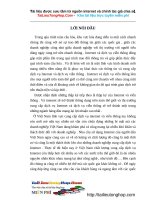 Một số giải pháp nâng cao chất lượng cung cấp dịch vụ Internet và viễn thông.doc