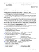 Đề thi tuyển sinh đại học, cao đẳng môn tiếng anh năm 2008 mã đề 105