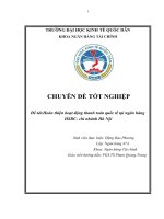 Hoàn thiện hoạt động thanh toán quốc tế tại ngân hàng  HSBC- chi nhánh Hà Nội 