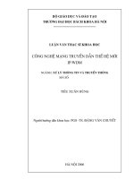 Công nghệ mạng truyền dẫn thế hệ mới IP/WDM : Luận văn thạc sĩ