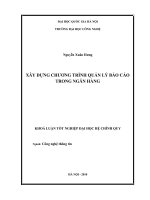 Xây dựng chương trình quản lý báo cáo trong ngân hàng