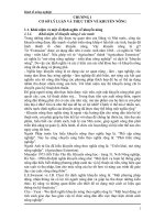 Tiểu luận kinh tế nông nghiệp