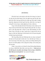 Chính sách xúc tiến hỗn hợp cho sản phẩm nước khoáng Vital