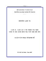 Đánh giá năng lực cạnh tranh của Tổng công ty Bảo hiểm Nhân Thọ Việt Nam hậu WTO