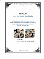 Chính sách Marketing về bao gói, dịch vụ KH của sp Bao cao su Durex thuộc công ty đại chúng Reckitt Benckiser.doc