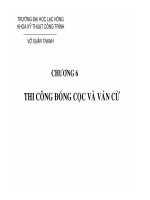 Kỹ thuật thi công - Máy xây dựng Chương 6