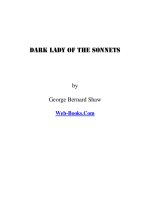 Dark Lady of the Sonnets