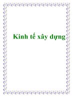 KInh tế xây dựng