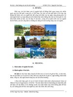 Nghiên cứu về tác động của du lịch tới môi trường