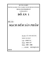 Mạch đếm sản phẩm dùng hồng ngoại