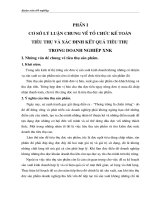 Kế toán tiêu thụ và xác định kết quả tiêu thụ trong doanh nghiệp XNK