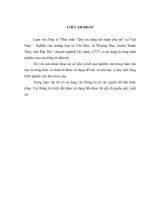 Phát triển Quỹ tín dụng tiết kiệm phụ nữ tại Việt Nam –Nghiên cứu trường hợp xã Yến Mao và Phượng Mao, huyện Thanh Thuỷ, tỉnh Phú Thọ