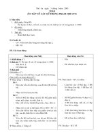 Giáo án môn Tóan 156 - tuần 33