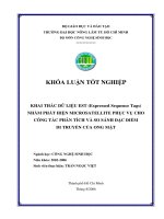 Khai thác dữ liệu EST nhầm phát hiện microsatellite