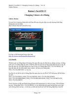 Changing Colours of a dialog