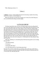 Marketing căn bản_Phân tích nội dung chính sách sản phẩm của 1 doanh nghiệp cụ thể