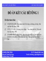 Đồ án kết cấu bêtông 1