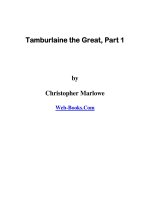 Tamburlaine the Great, Part 1