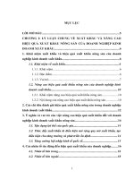 Giải pháp để nâng cao hiệu quả xuất khẩu nông sản công ty cổ phần Rồng Phương Đông
