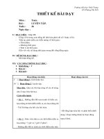 Giáo án Toán học - Lớp 2 - Luyện tập - Tuần 26