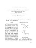 Nghiên cứu thành phần hóa học cây mắt trâu