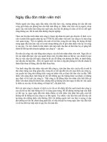 Ngày đầu đón nhân viên