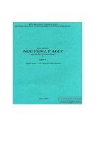 Bài giảng nguyên lý máy  Cho hệ đại học liên thông  