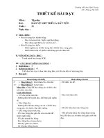 Giáo án Tập đọc - Lớp 2 - Bảo vệ như thế là rất tốt