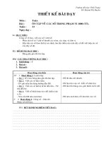 Giáo án Toán học - Lớp 2 - Ôn tập các số phạm vi 1000 - Tiết 2