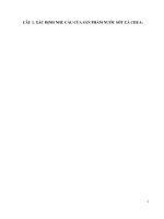 Mô hình quản lý chất lượng TQM cho công ty sản xuất chế biến nước sốt cà chua