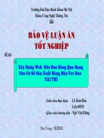 Xây Dựng Web Site Bán Hàng Qua Mạng Cho Cơ Sở Sán Xuất Hàng Mây-Tre Đan TÀI TRÍ