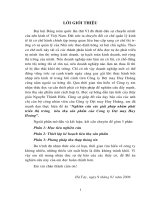 Nghiên cứu các giải pháp nhằm phát triển thị trường tiêu thụ sản phẩm của Công ty Dệt may Huy Hoàng