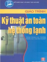 Giaos trình kĩ thuật an toàn hệ thống lạnh