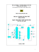 Sách hướng dẫn giáo viên chưng cất dầu thô