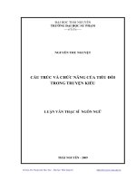 Cấu trúc và chức năng của tiểu đối trong truyện kiều