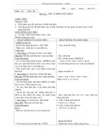 Giáo án Toán học -  Lớp 3 - Học kỳ I - Tuần 18,19