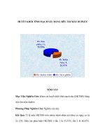 Huyết khối tĩnh mạch sâu bằng siêu âm màu Duplex