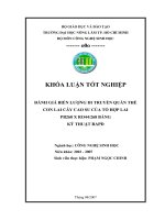 Đánh giá biến lượng di truyền quần thể con lai cây cao su