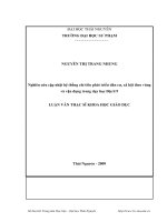 Nghiên cứu cập nhật hệ thống chỉ tiêu phát triển dân cư xã hội theo vùng và vận dụng trong dạy học Địa lí 9v