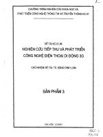 Nghiên cứu tiếp thu và phát triển công nghệ điện thoại di động 3G  3