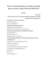 Ứng dụng Marketing vào hoạt động xuất nhập khẩu của công ty cổ phần XNK hà nội TOCONTAP